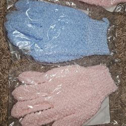 2 Pc Bath Gloves For $1