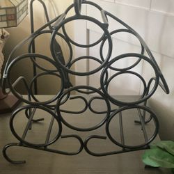 6 Bottle Metal Wine Rack (IG)