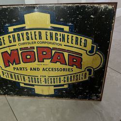 Reproduction Mopar Sign 