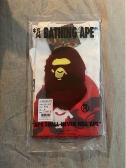 Bape shirt white/red