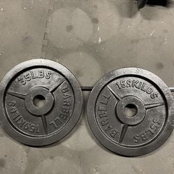 Olympic Weight Plates.     50 Dollars 