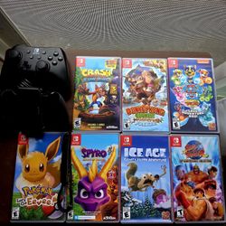 Nintendo Switch Games /Controller / 2 Attachments