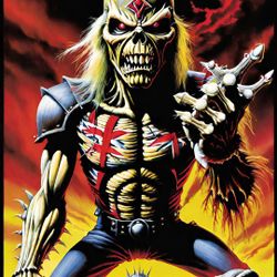 Iron Maiden Eddie Print Poster