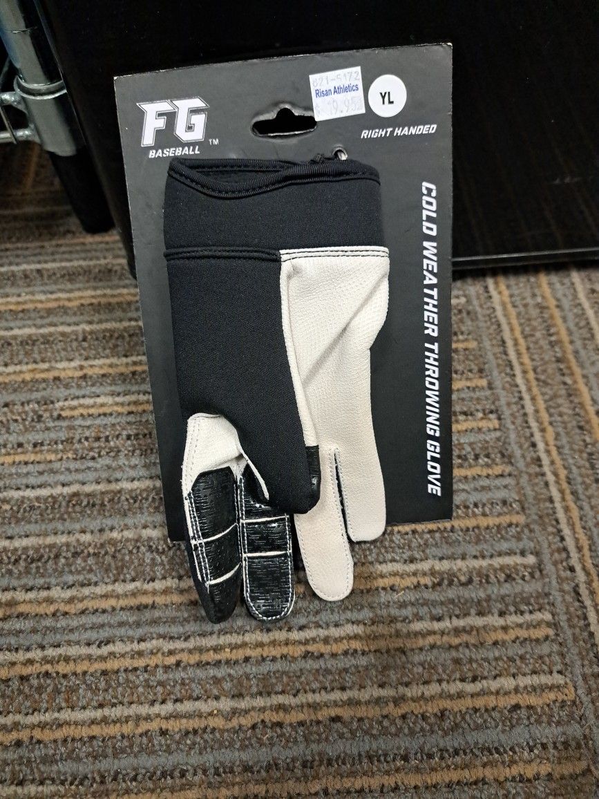 FG BASEBALL COLD WEATHER THROWING GLOVE Youth L
