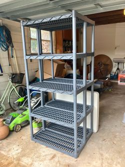 Garage storage shelves