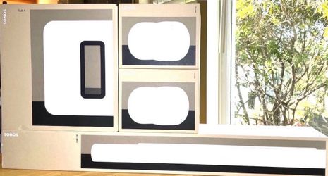 Sonos Ultimate Immersive Set with Arc Ultra:  1x Arc Ultra (White), 1x Sub 4 (White), 2x Era 300s (White). New. Warranty too.