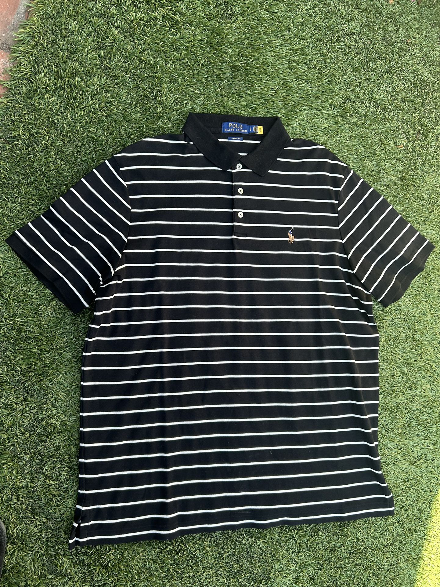 Black Stripped Polo Ralph Lauren Shirt