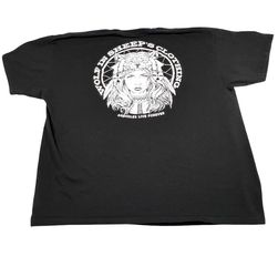 Assholes*s Live Forever Wolf Sheeps T-Shirt Mens XXL Black Double Sided Logo Tee