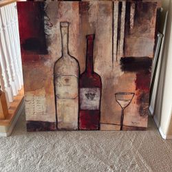 Set Of Two 40”x 40” Canvas Art
