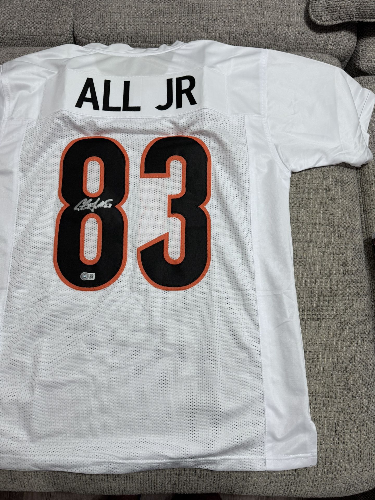 Eric All Jr. Signed Autograph Custom Jersey - Beckett Coa - Cincinnati Bengals