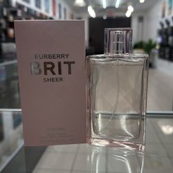BURBERRY BRIT SHEER FOR WOMEN 3.3 Eau De Toilette Spray