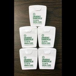 Desert Essence Tea Tree Dental Floss (Five 50yd Packs)