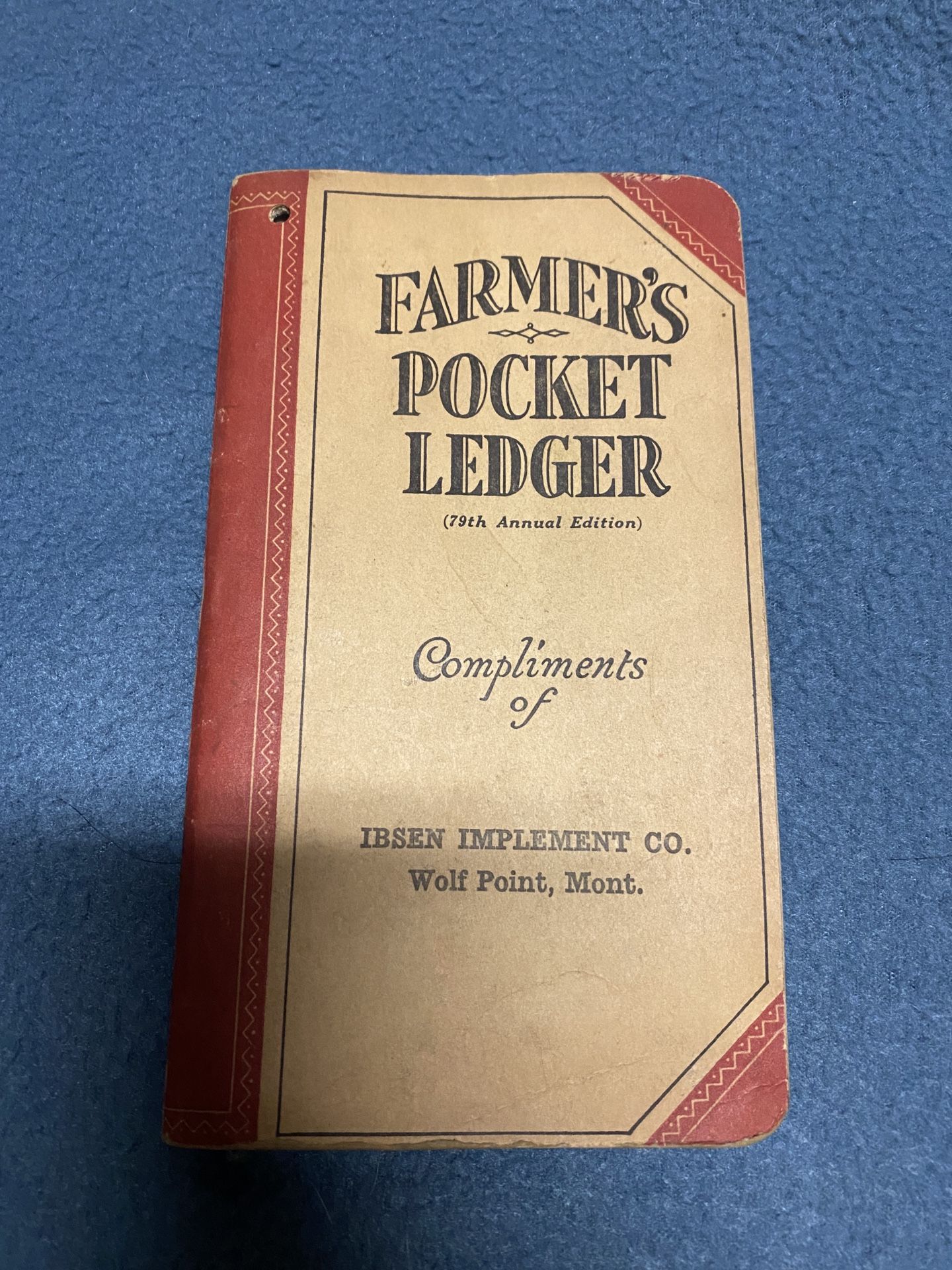 1945-46 farmers Pocket Ledger