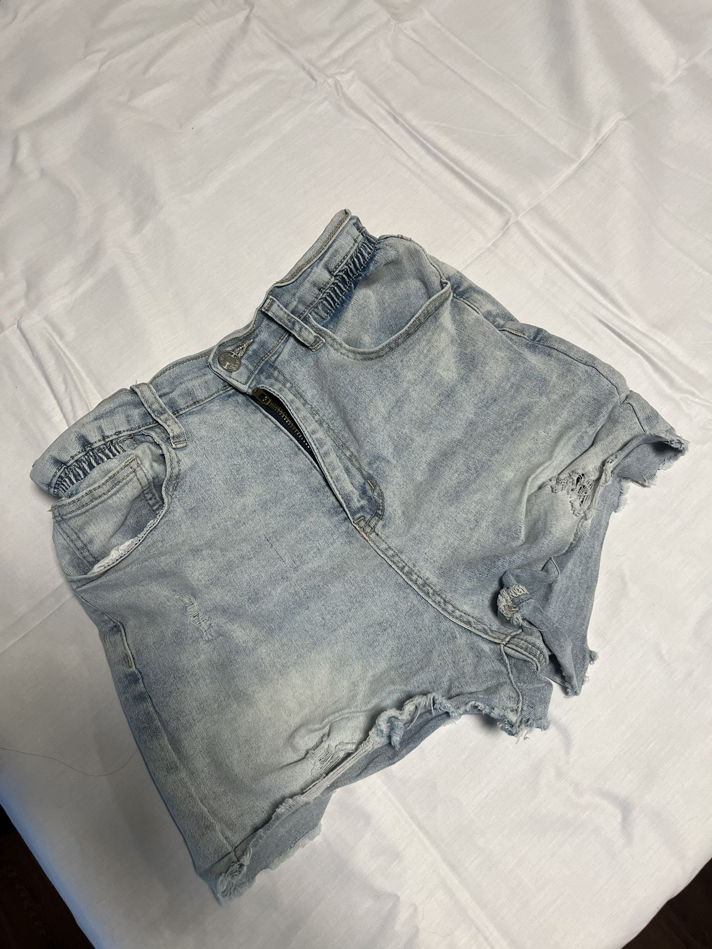 Blue Denim Shorts 