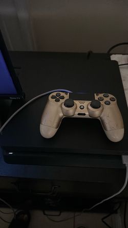 PS4 Slim Console with Gold DualShock 4 Controller