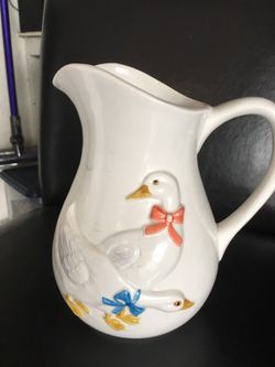Very cute ceramic duck pitcher