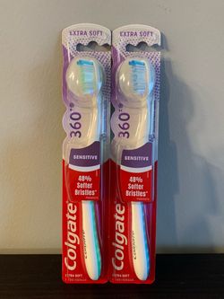 Colgate 360° Extra Soft Sensitive Toothbrushes, Price for Both