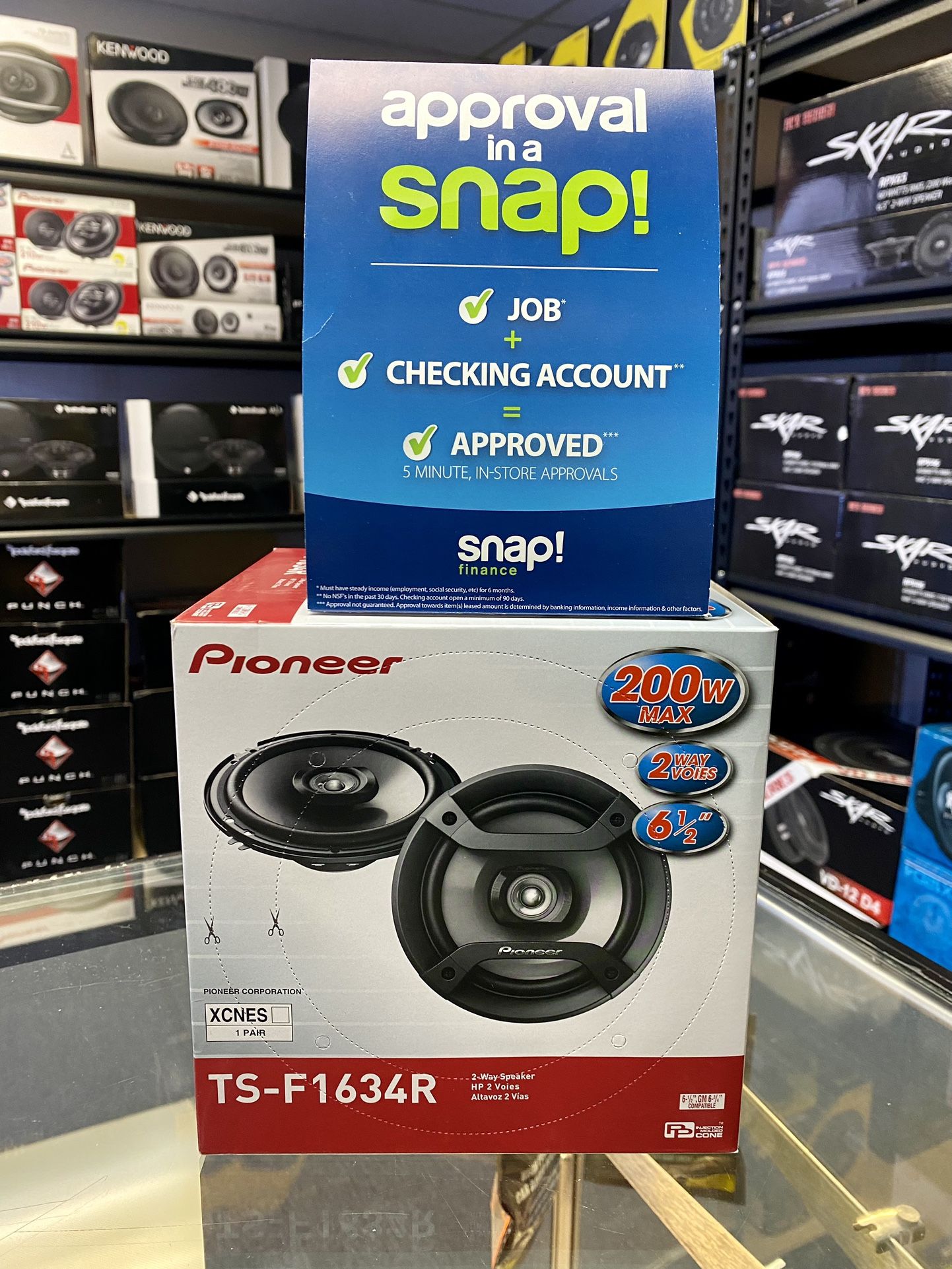 New Pioneer 6.5” inch 200 Watts Max Car Audio Speakers (pair) No Credit Easy Financing 🔥🔊