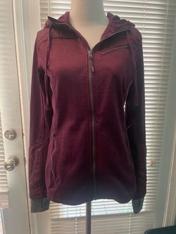 Mondetta purplish burgundy jacket