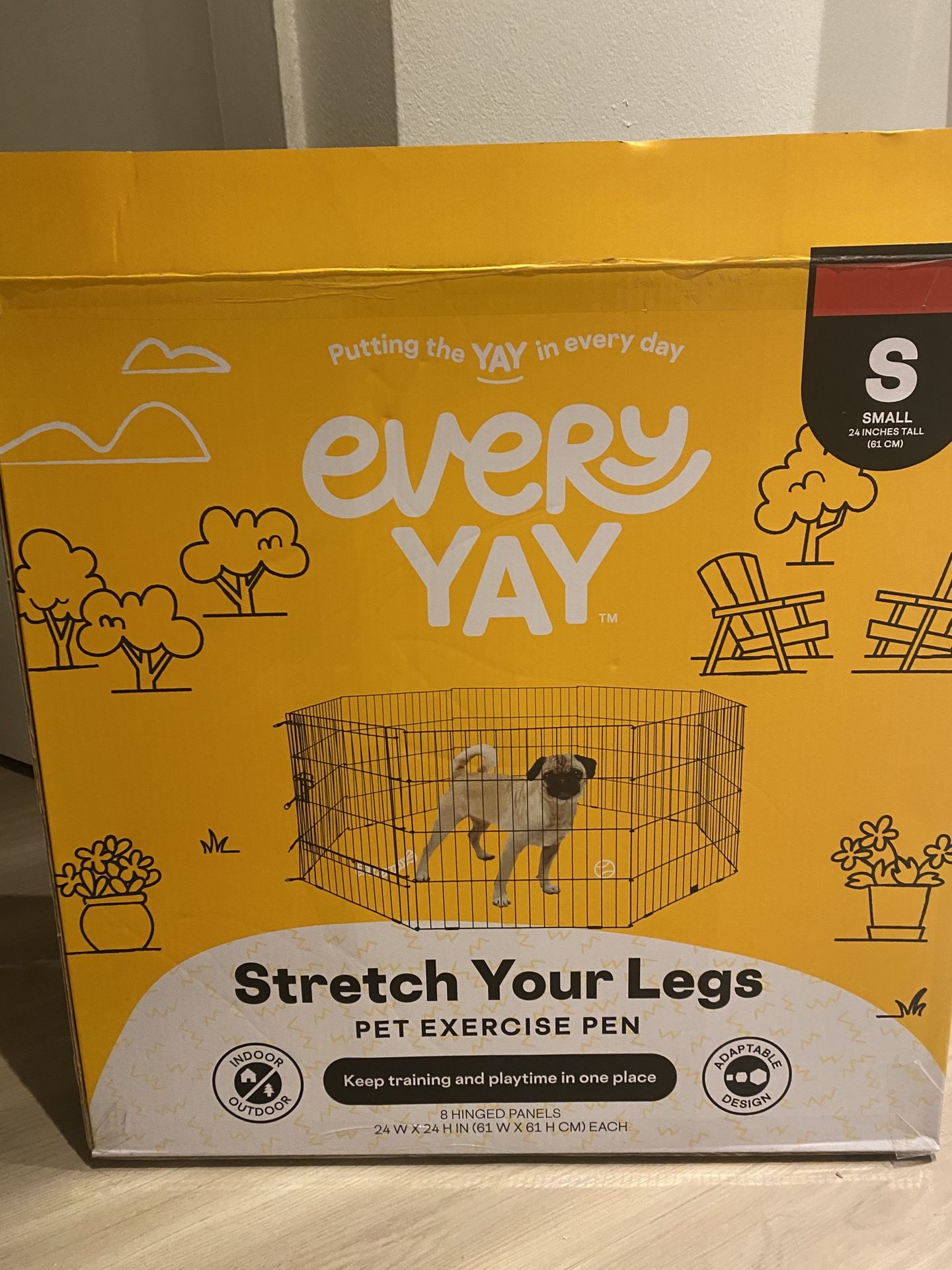 Dog Playpen With Box - Like New