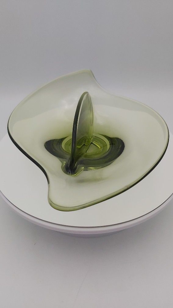 Vintage Viking Glass Divided Relish Dish