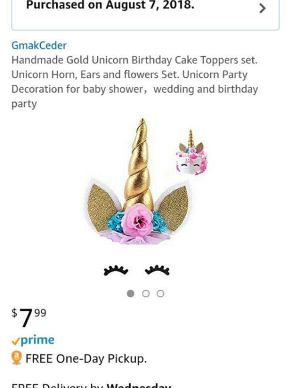 Brand New Unicorn Cake Topper For Sale In Vancouver Wa Offerup