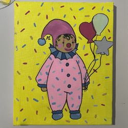 Birthday Clown Painting 