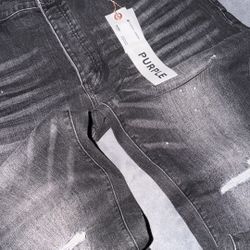 Black Purple Jeans