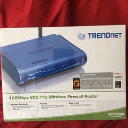 New TRENDnet 108Mbps 802.11g Wireless Firewall Router