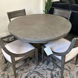 5 pc Mid Century Modern Dining Set - Greystone