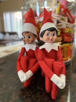 Red Boy & Girl Blue Eye Elf Doll