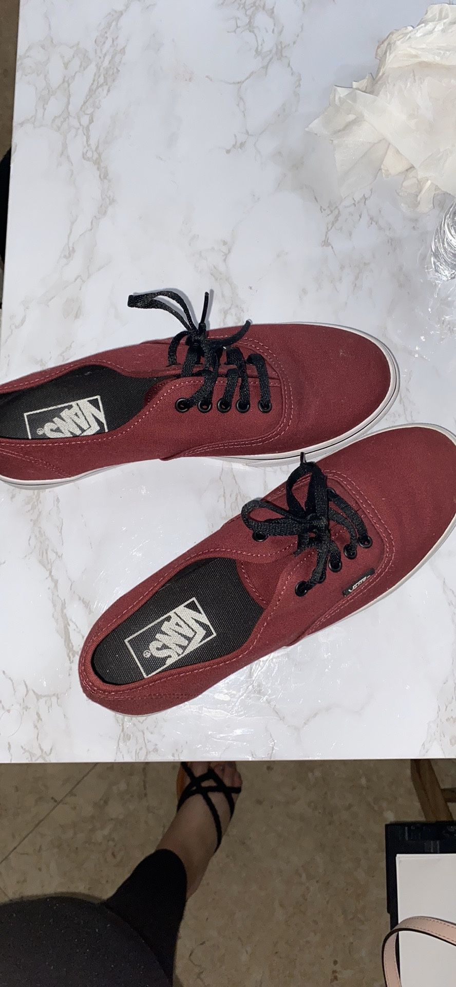 Maroon vans