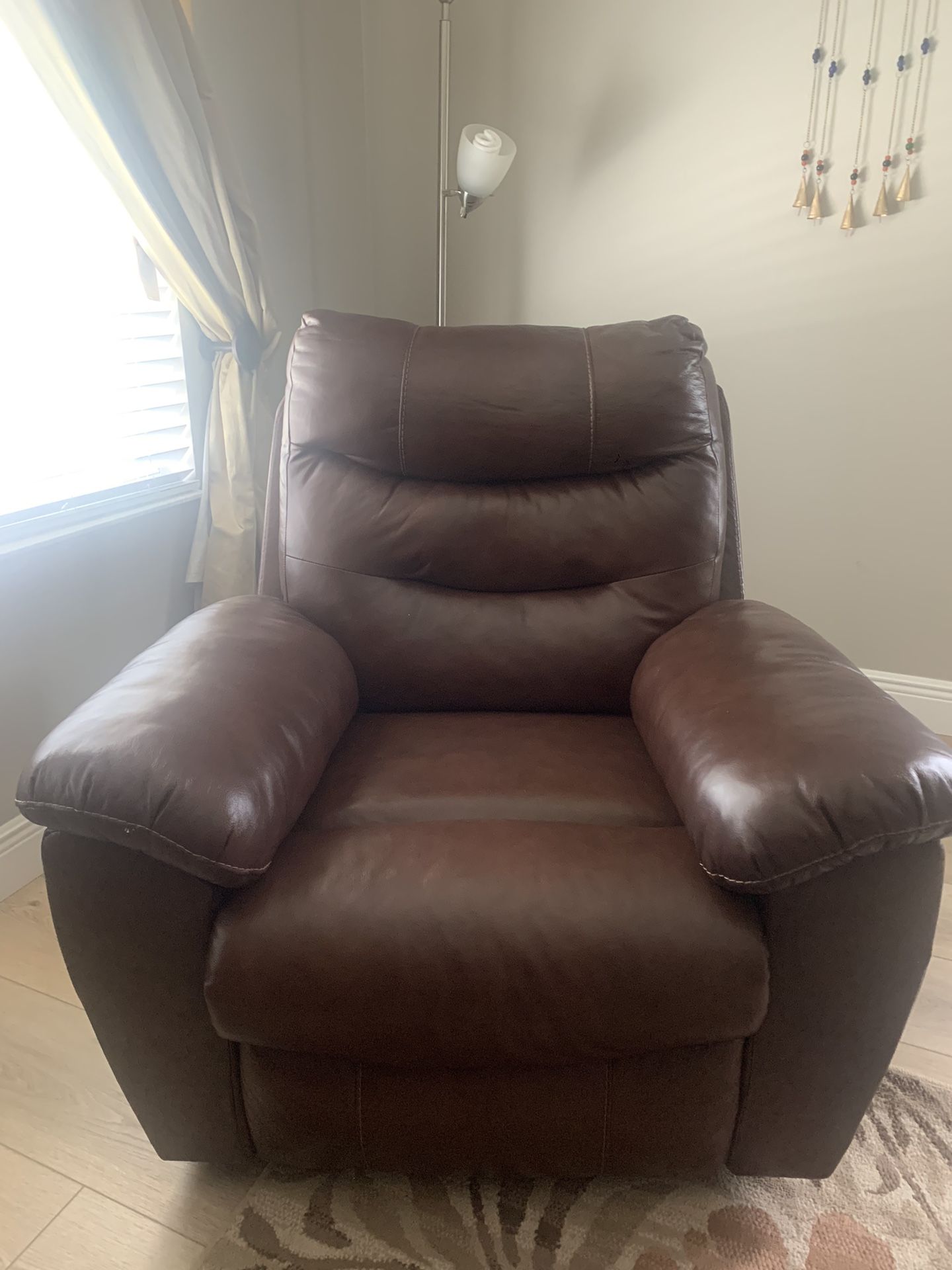 Brown Reclining Arm Chair