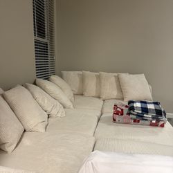 Wade Logan 6 Piece Corduroy Sectional