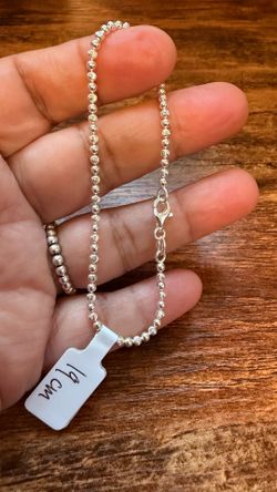 Pulsera de balín diamantado de plata 925