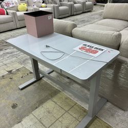 Electric Glass Top Standing Desk