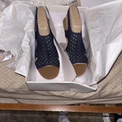 Rockport Blue Wedge