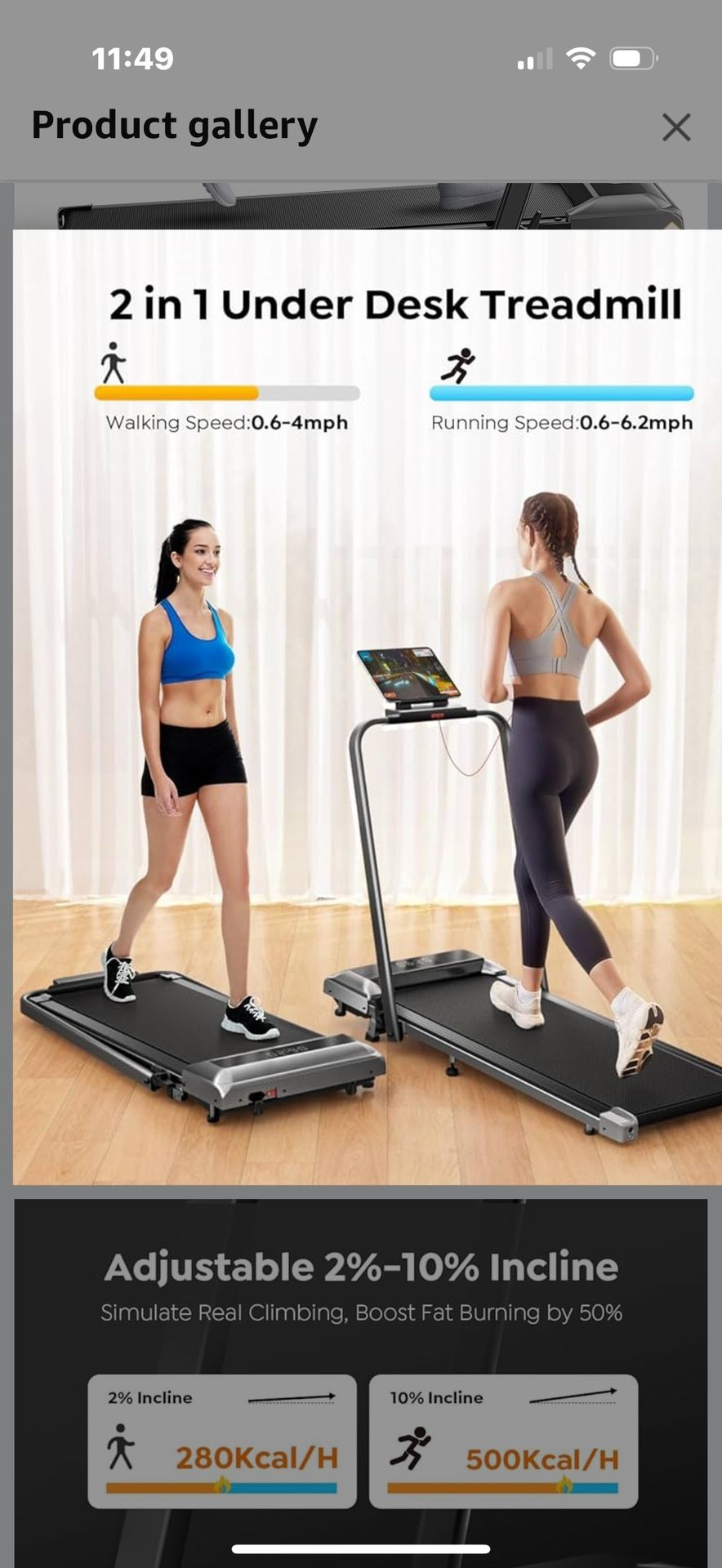 Treadmill with Remote Control 