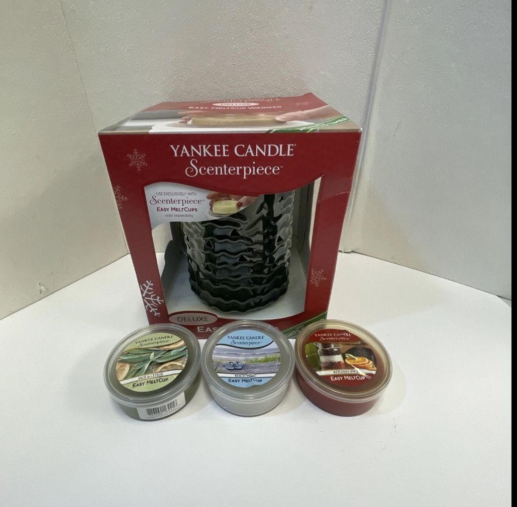YANKEE CANDLE Scenterpiece Deluxe Electric Wax Warmer With Easy Meltcup - Tested