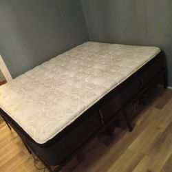 Sealy Posturepedic Premium Queen Matress + Bedframe