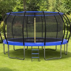 Trampolín 14FT Grande con Malla NUEVO 🔥 (Modelo MSG-TN)