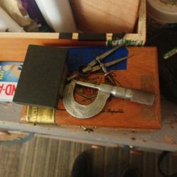 Micro flat And Caliper. Collins And Starett All For $30