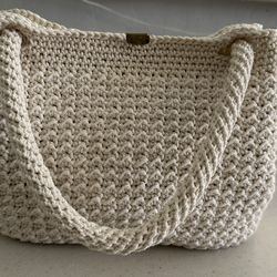 Crocheted handbag