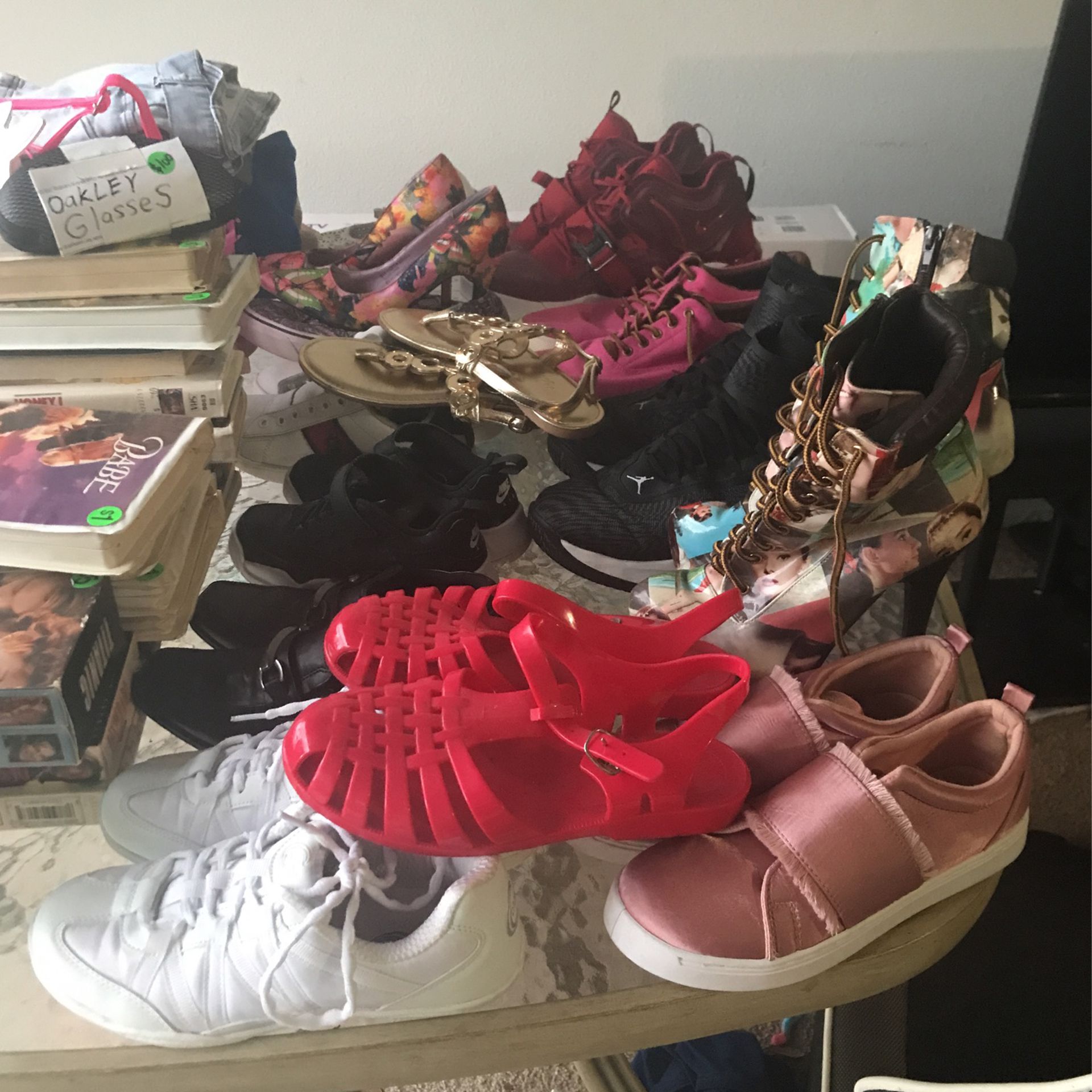 12 Pair Of Shoes Including Size 13 Jordans