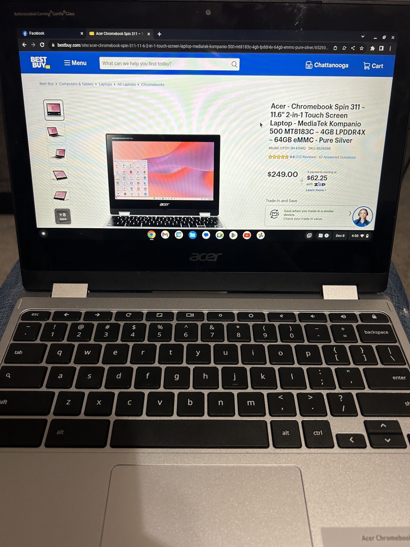 Acer Spin 311 2-n-1 Chromebook 