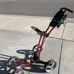 Golf Pull Push Cart Four Wheeler Sun Mountain “Micro Cart”. 