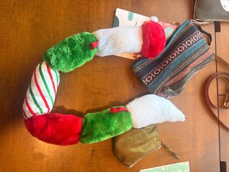 Christmas Holiday Plush Caterpillar NEW Dog Toy