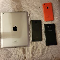 IPad, Samsung 5,iPhone S5 LG Phone 