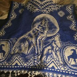 WOLF PONCHO