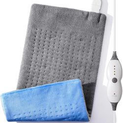  ABYON Electric Heating Pad for Back Neck Shoulders and Cramps,Provide Deep Penetration Heat for Muscle Pain Relief,Auto Shut,Moist 